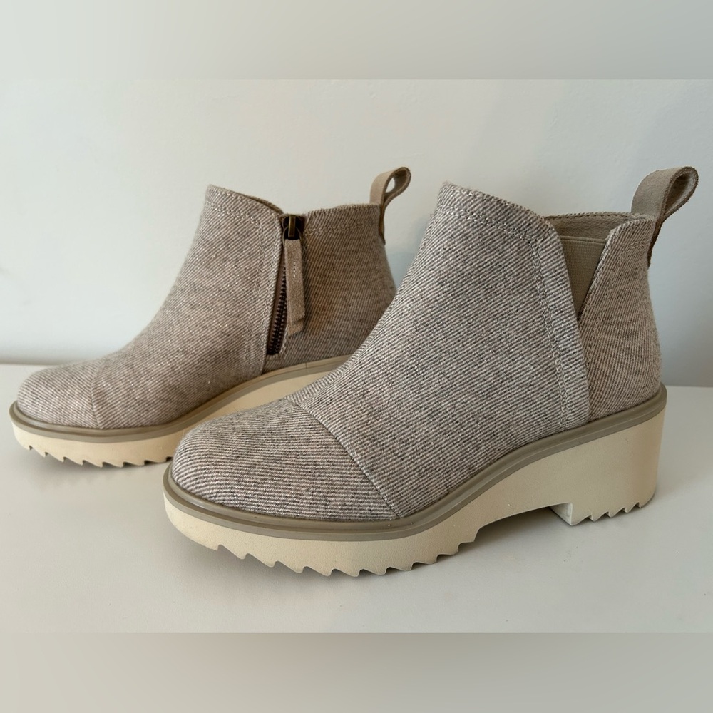 TOMS Maude Wedge Boot Size 5.5 - Picture 8 of 12